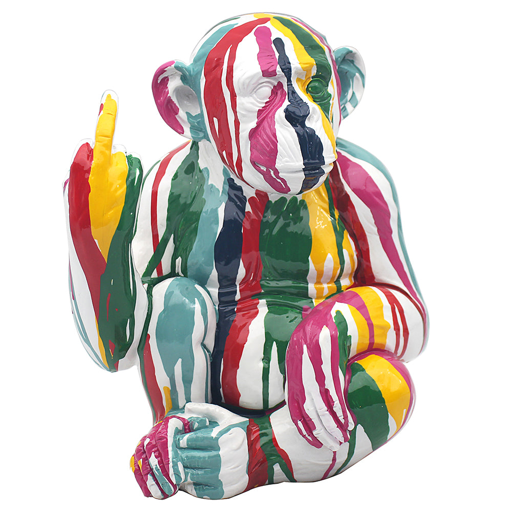 Up Yours Monkey Multicolor ornament