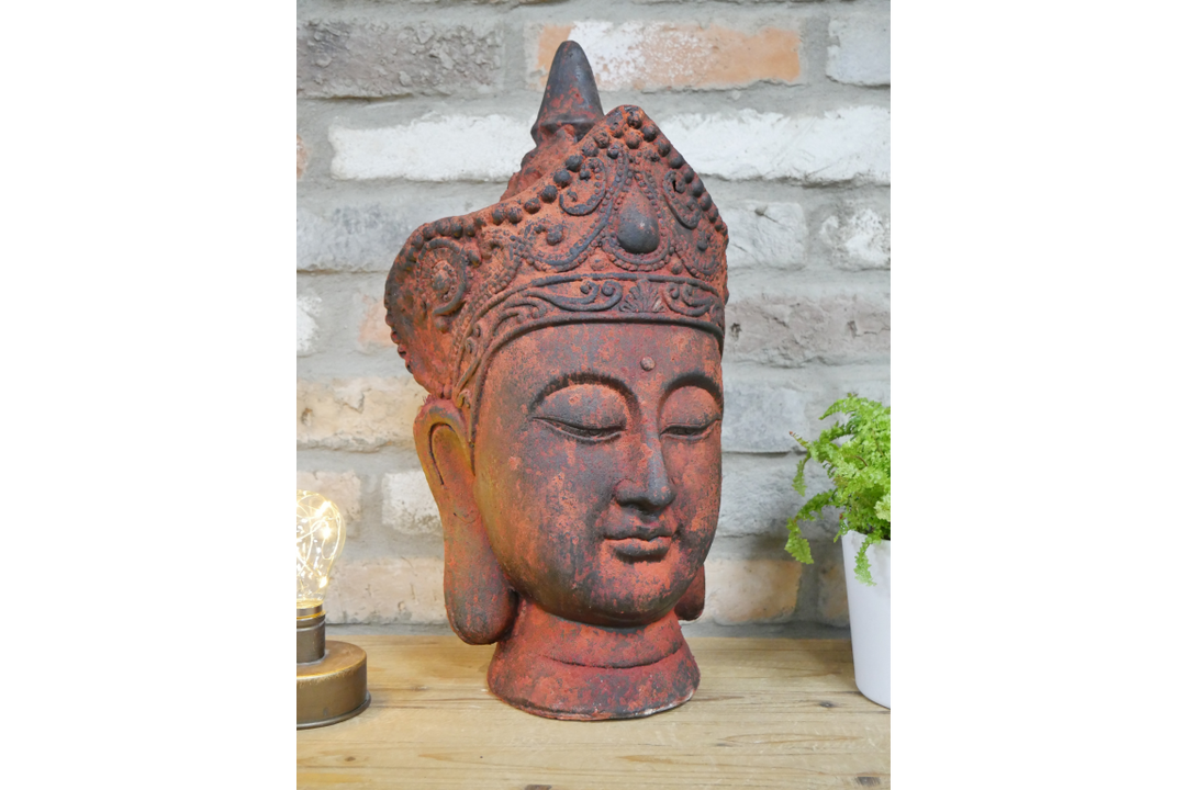 Buddha Head Decorative Sculpture | Serene Home & Garden Accent Ornament
