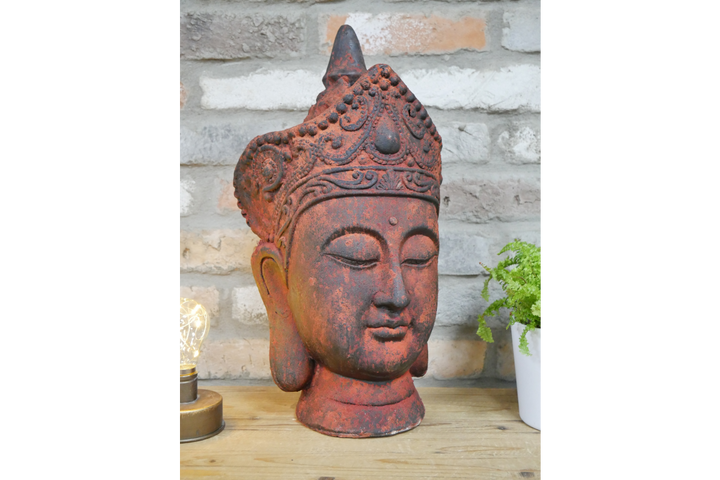 Buddha Head Decorative Sculpture | Serene Home & Garden Accent Ornament