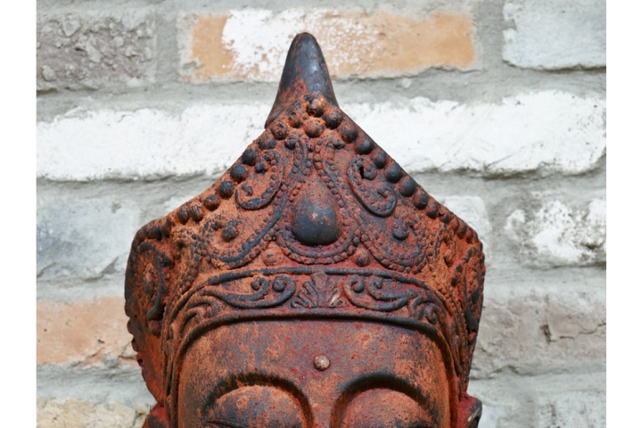 Buddha Head Decorative Sculpture | Serene Home & Garden Accent Ornament
