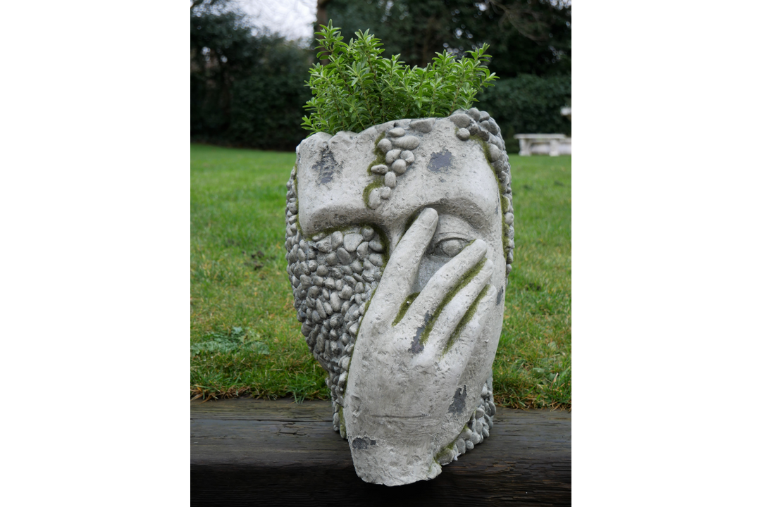 Modern Face Head Planter Pot – Decorative Bust Plant Holder for Home & Garden Décor