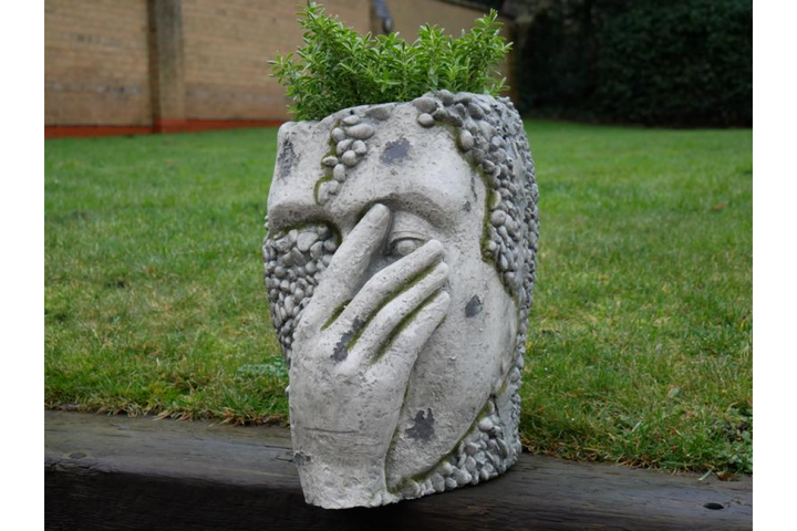 Modern Face Head Planter Pot – Decorative Bust Plant Holder for Home & Garden Décor