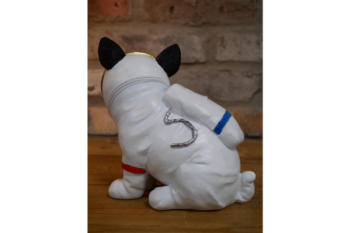 Space Dog Decorative Figurine – Unique Dog Ornament for Home, Shelf or Garden Décor