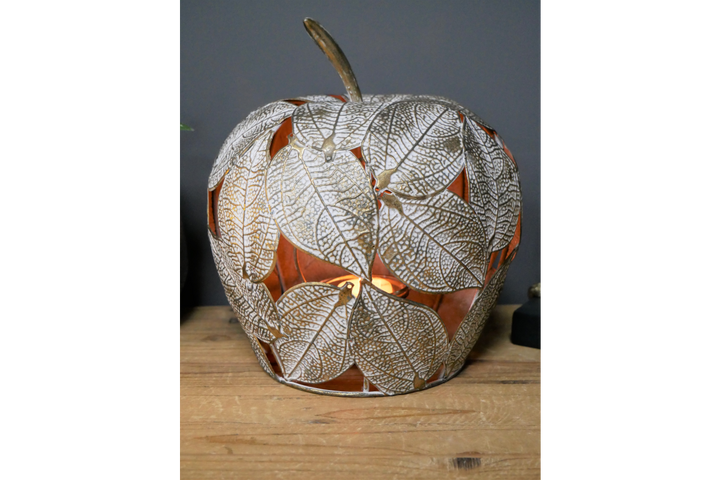 Pear & Apple Candle/tea light Holder fruit metal Ornament kitchen dinning Home Decor