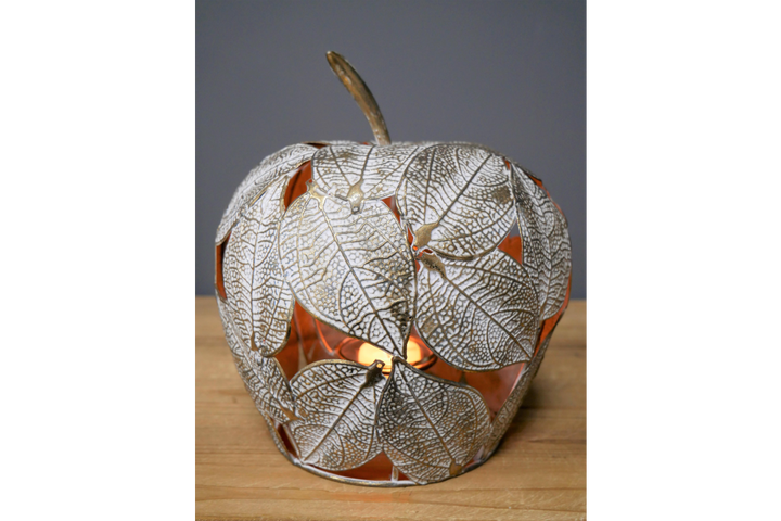 Pear & Apple Candle/tea light Holder fruit metal Ornament kitchen dinning Home Decor