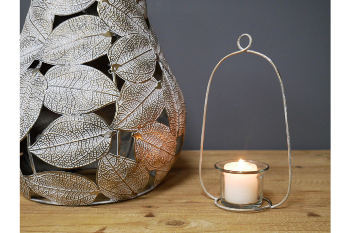 Pear & Apple Candle/tea light Holder fruit metal Ornament kitchen dinning Home Decor
