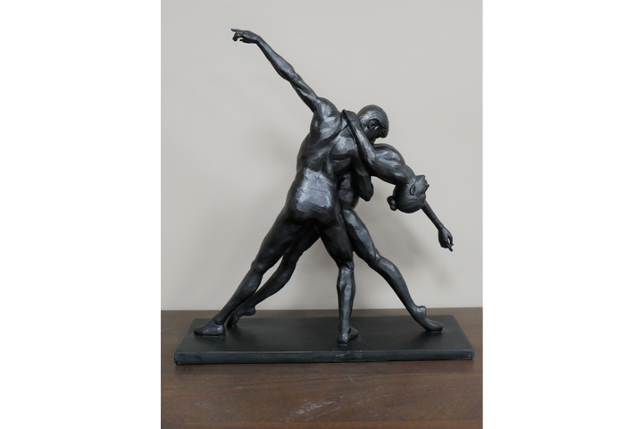 Elegant Dancing Couple Statue Ornament Romantic Figurine black made resin decor