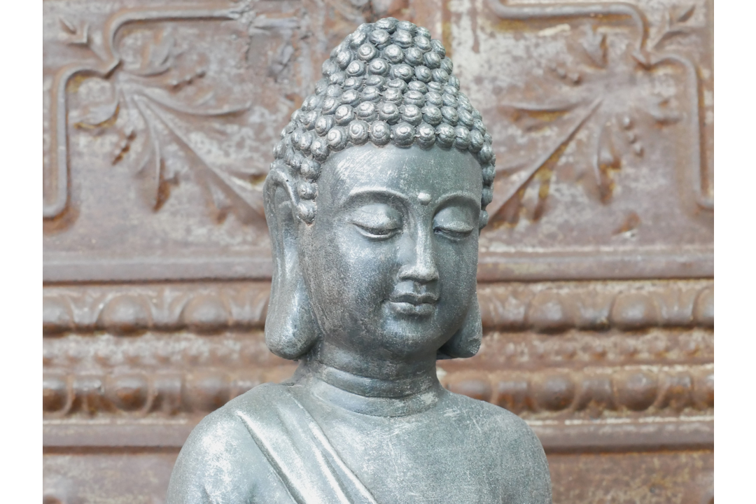 Large Standing Buddha Candle Holder Statue – MGO Meditation Home Décor Statement Sculpture