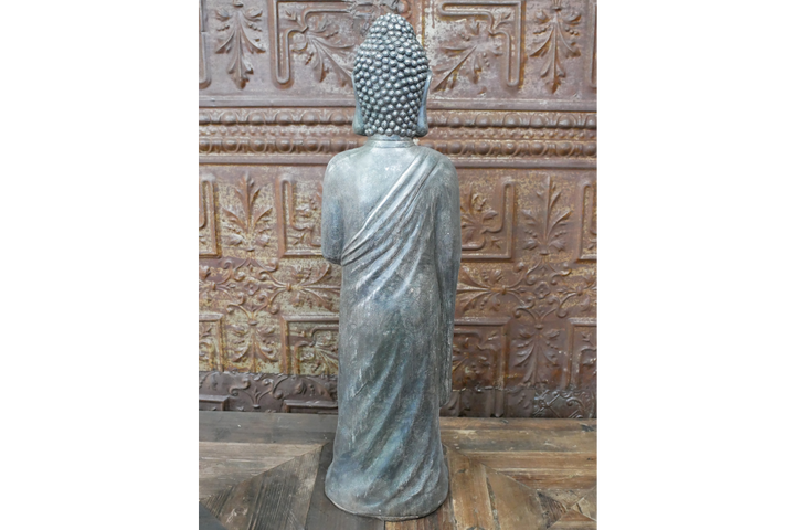 Large Standing Buddha Candle Holder Statue – MGO Meditation Home Décor Statement Sculpture