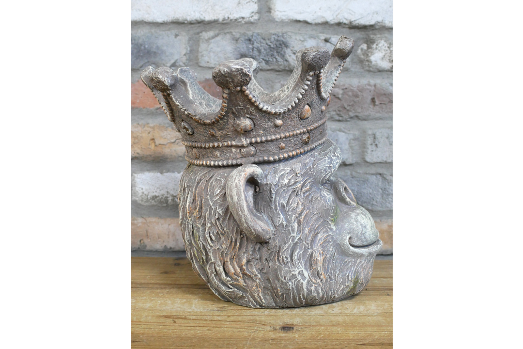 Lion & Monkey Head Resin Planter –  Decorative Plant Pot | Indoor Outdoor Statement Planter