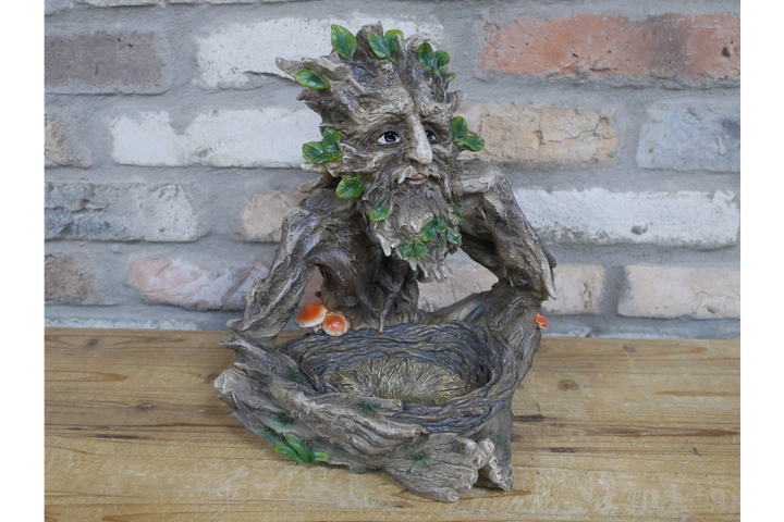 Treeman Decorative Bird Feeder Garden Ornament – Rustic Tree Man Hanging Bird Feeder for Outdoor Garden & Patio Wildlife Decor