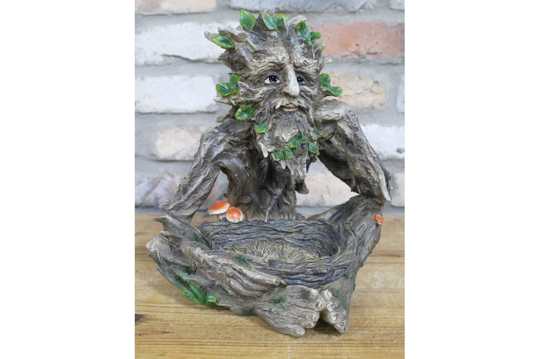 Treeman Decorative Bird Feeder Garden Ornament – Rustic Tree Man Hanging Bird Feeder for Outdoor Garden & Patio Wildlife Decor