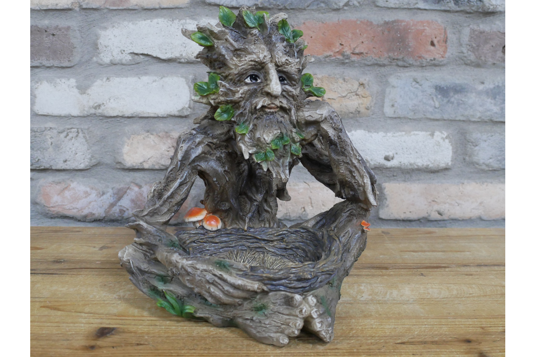 Treeman Decorative Bird Feeder Garden Ornament – Rustic Tree Man Hanging Bird Feeder for Outdoor Garden & Patio Wildlife Decor