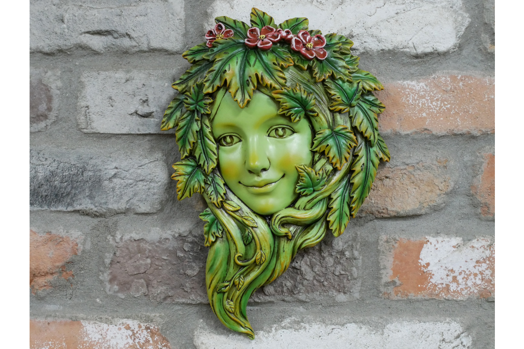 Tree Man & Woman  Wall Decoration – Rustic Outdoor Garden Wall Art | Tree Spirit Face Wall Plaque | Indoor & Outdoor Decorative Hanging Ornament