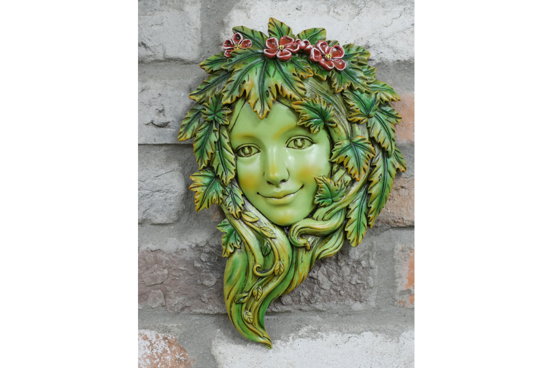 Tree Man & Woman  Wall Decoration – Rustic Outdoor Garden Wall Art | Tree Spirit Face Wall Plaque | Indoor & Outdoor Decorative Hanging Ornament