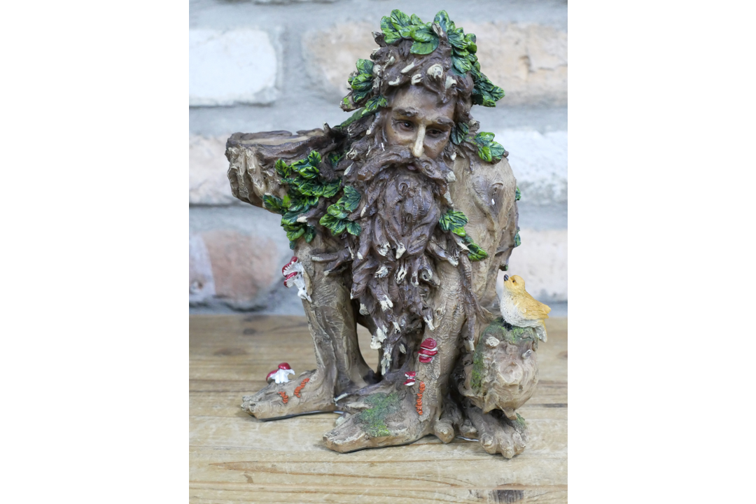 Treeman Decorative Figurine – Treeman Candle Holder & Bird Feeder Garden Ornament
