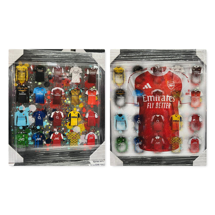 Black Framed Wall Art Arsenal FC football club picture