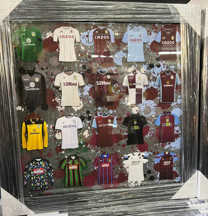 Black frame Blue & white FC Team shirts stripe  pictures & other famous teams