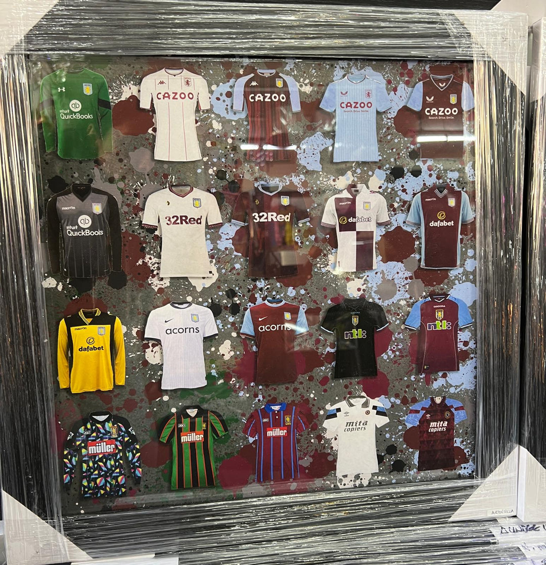 Black frame Blue & white FC Team shirts stripe  pictures & other famous teams