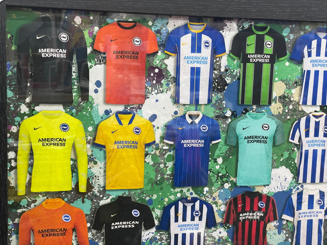 Black frame Blue & white FC Team shirts stripe  pictures & other famous teams