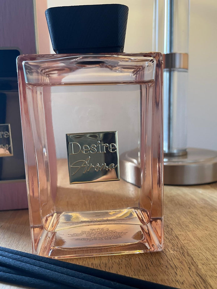 DESIRE AROMA Fragrance 500ML Luxury Lush Reed Diffuser Glass Bottle black reeds