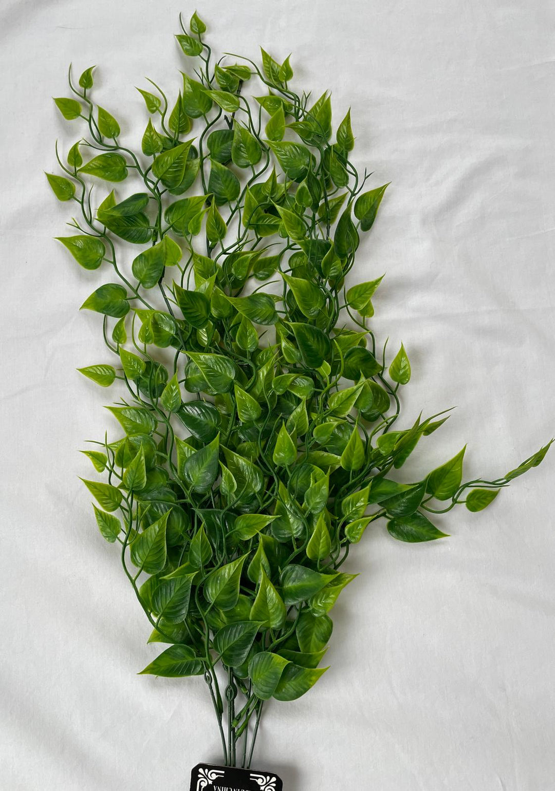 Green & White Leaf over hanging Stem Artificial Plant Decorative Home Decor Foliage