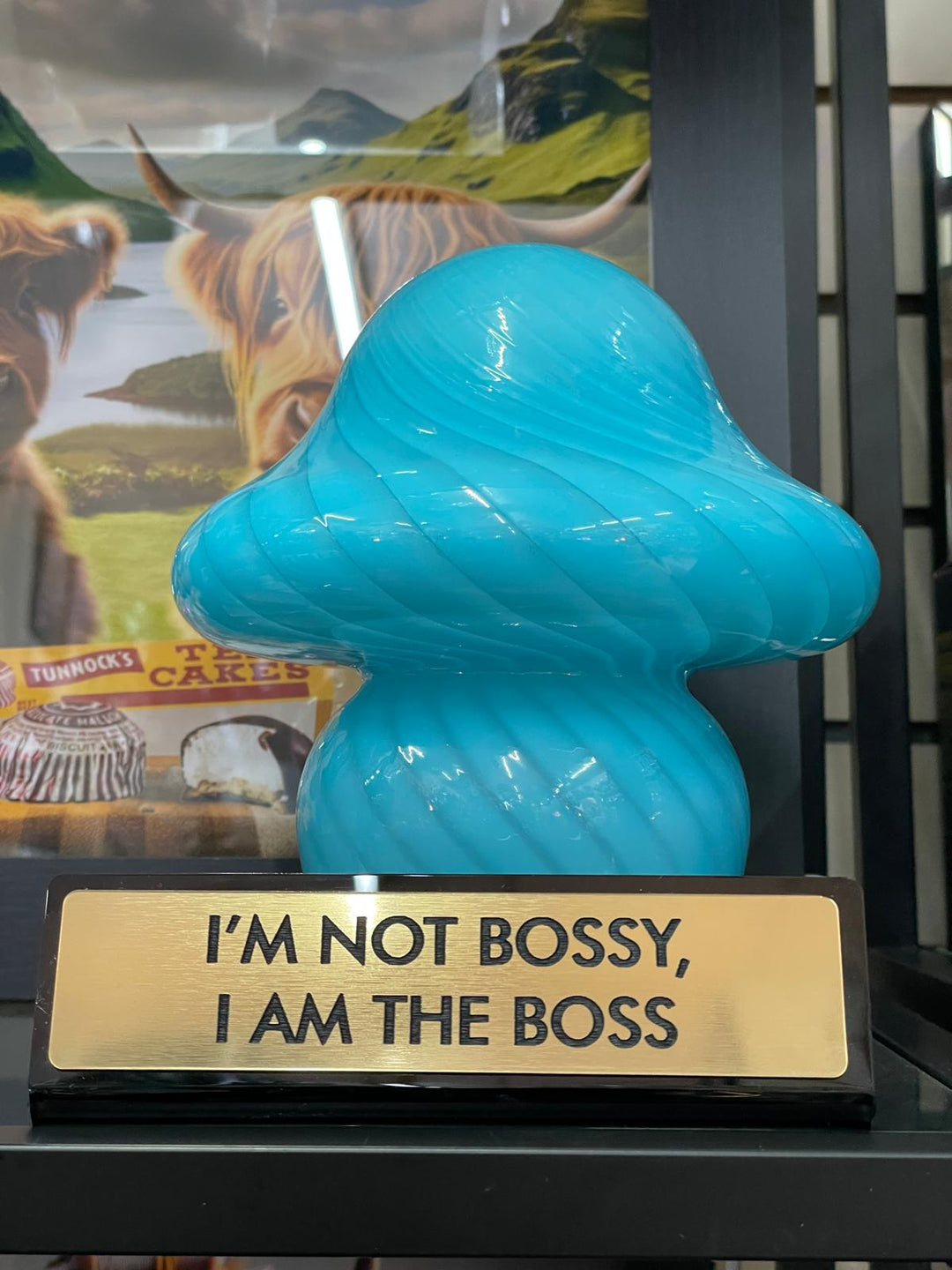 Black & gold Acrylic I'm not bossy I'm the boss desk plate