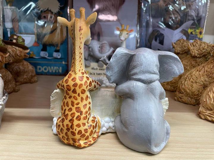 Giraffe & Elephant-Bath time Buddies ornament bubble bath decor