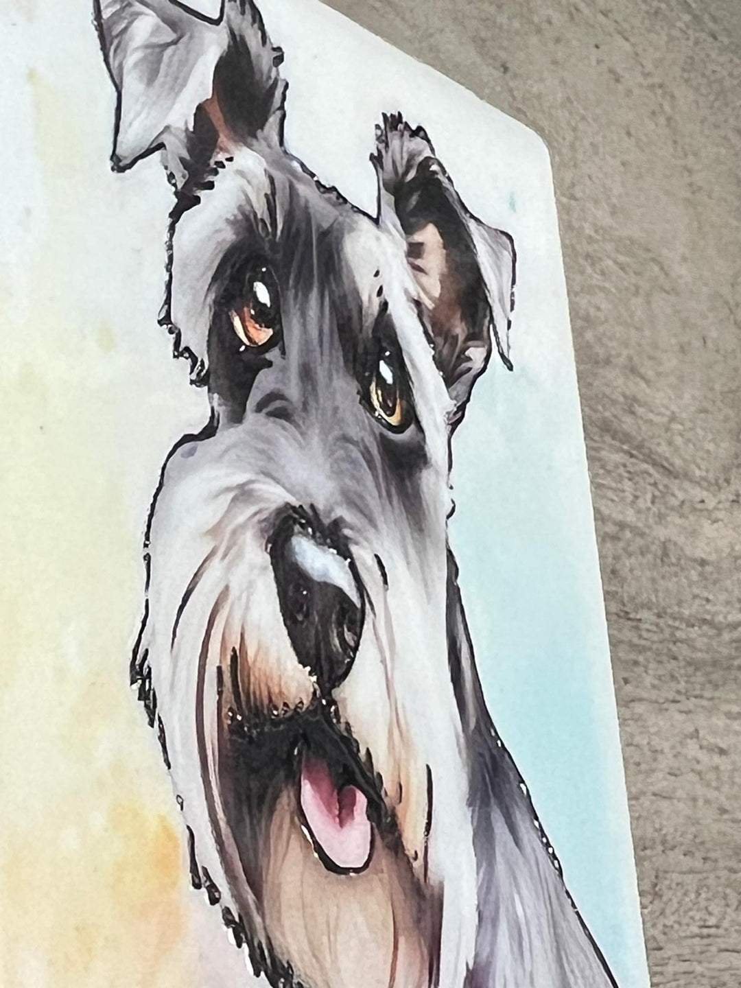 Dog breeds coasters handpainted tube lined artwork ceramic square cork backing