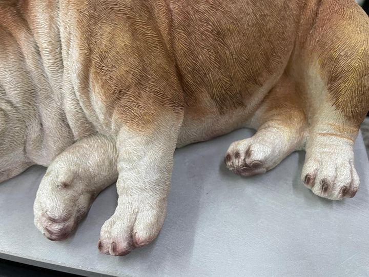 Sleeping Bulldog decorative resin ornament figurine