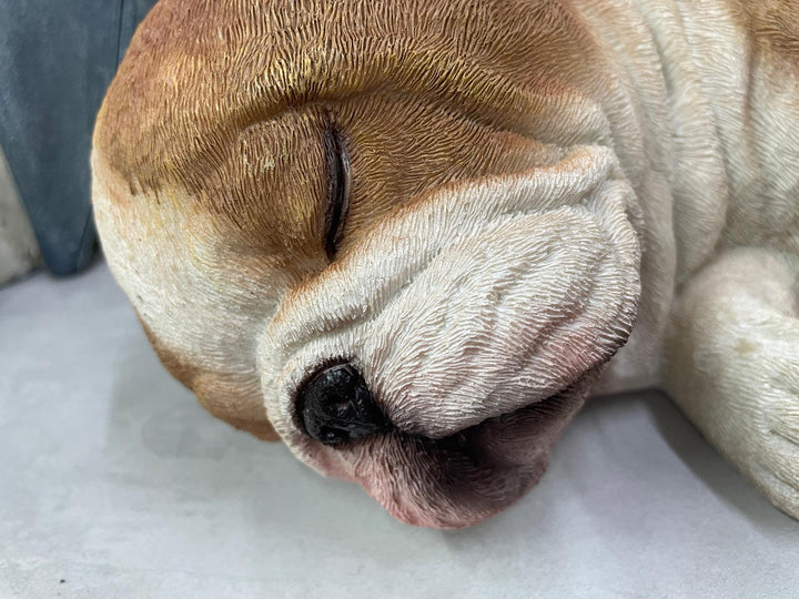 Sleeping Bulldog decorative resin ornament figurine