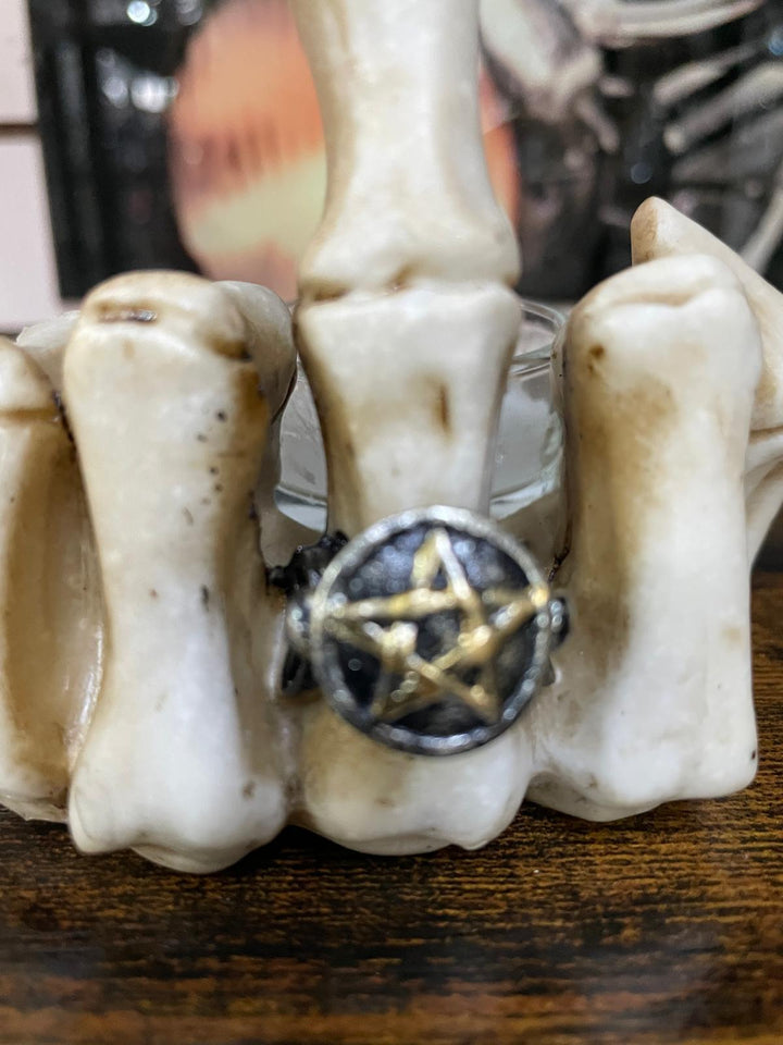 Skeleton Up Yours finger candle holder quirky ornament
