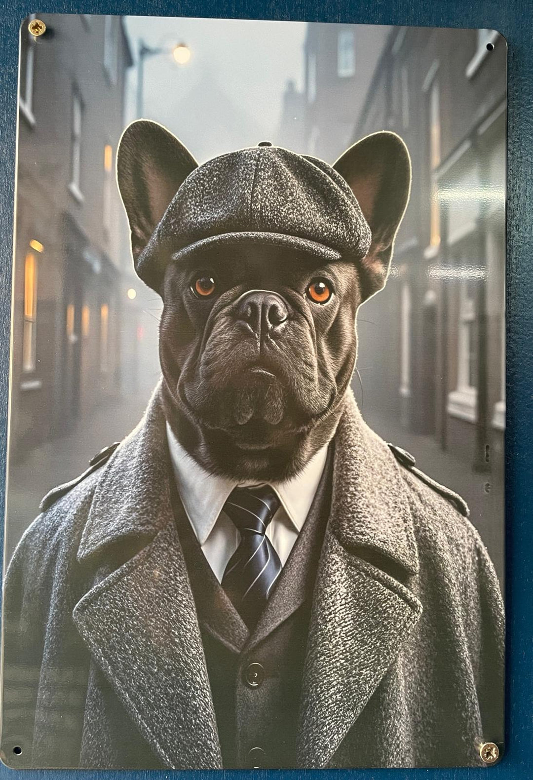 Pawky Blinders Quirky Dogs in Peaky Blinders Style Tin Sign