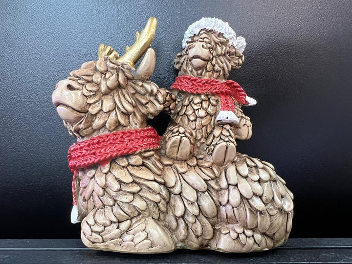 Highland Cows seasonal Christmas Festive cheer Resin Decorative Ornaments