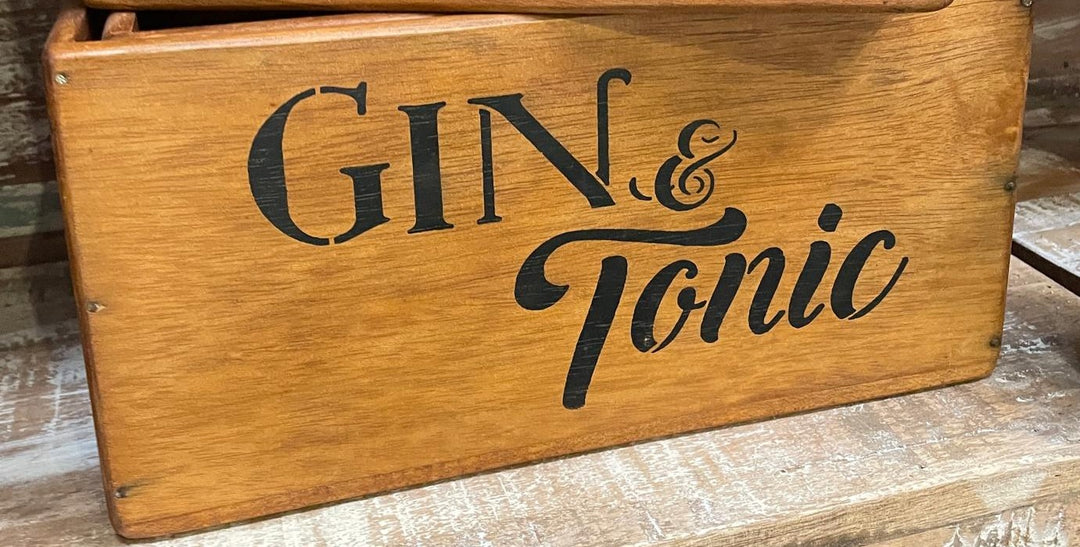 Wooden Crates G & T Bottle wooden display Rustic Natural Finish (S/M/L Size)