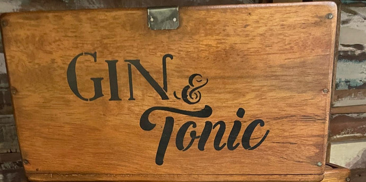 Wooden Crates G & T Bottle wooden display Rustic Natural Finish (S/M/L Size)