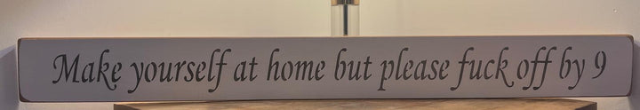 Quirky & Funny Wooden Signs Jute Rope Rustic Wall Decor in Natural Wood or White Finish