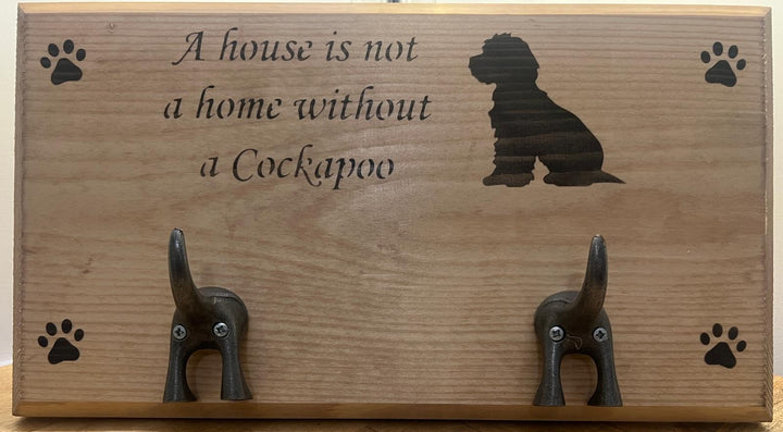 Quirky Wooden Dog Breed Leash Holders – Wall Hooks for Pet Lovers & Paw-rents