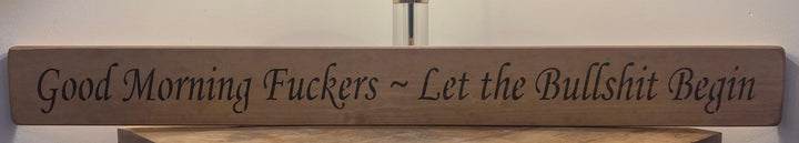 Quirky & Funny Wooden Signs Jute Rope Rustic Wall Decor in Natural Wood or White Finish