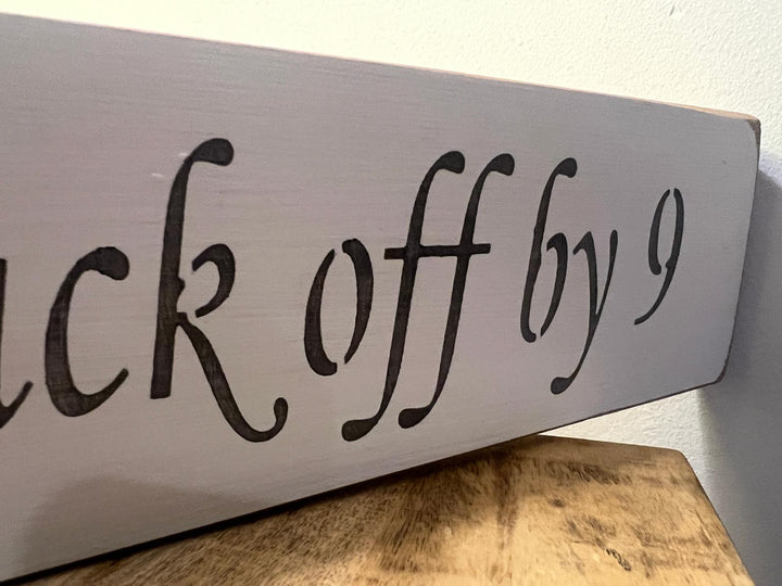 Quirky & Funny Wooden Signs Jute Rope Rustic Wall Decor in Natural Wood or White Finish