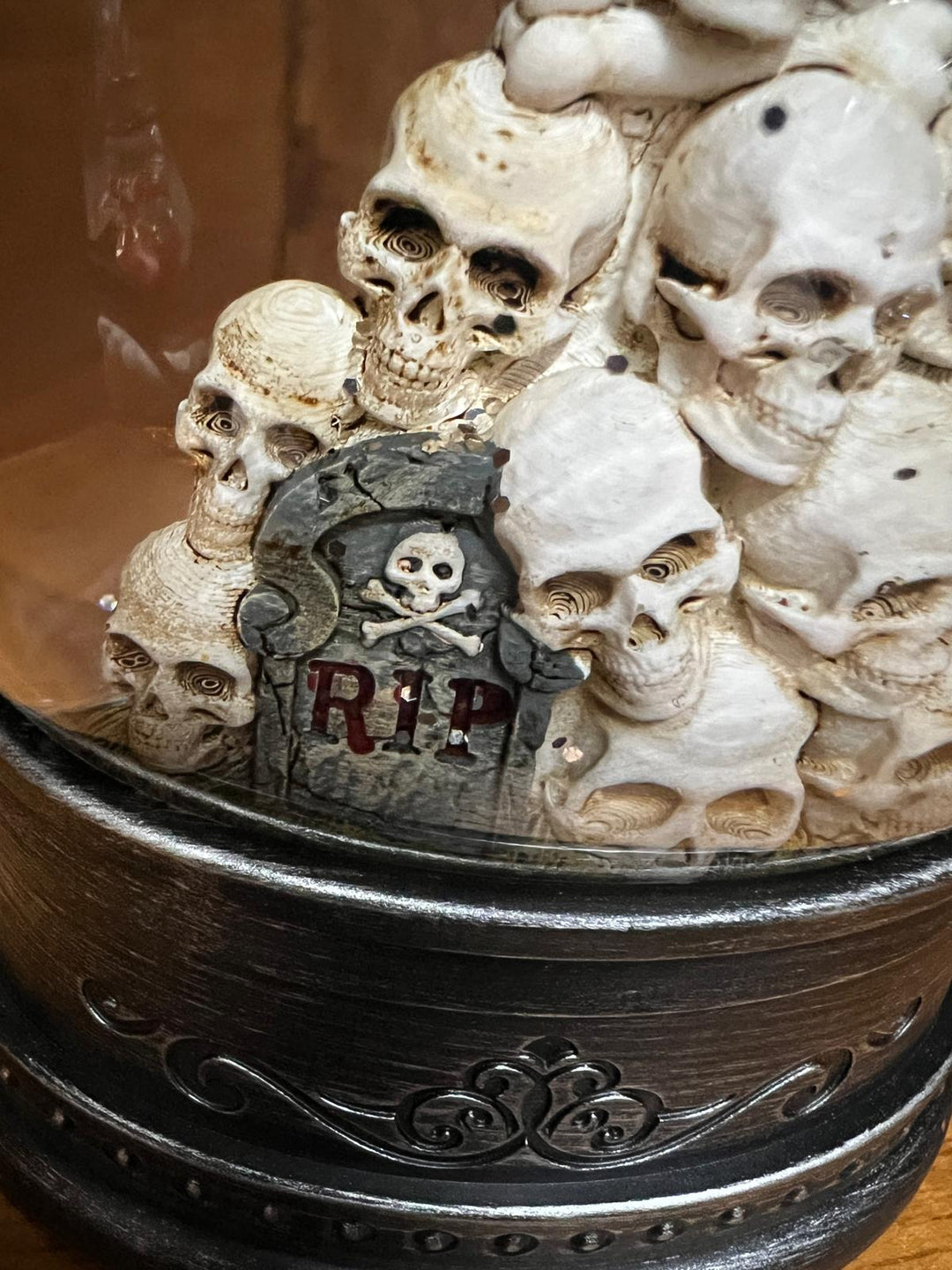 Spooky Halloween Witch & Skeleton Spinner Ornaments scary décor