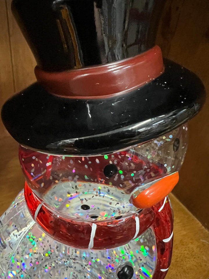 Snowman & Reindeer LED Spinner Lighted Festive Christmas Ornament Holiday decor