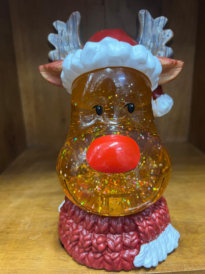 Snowman & Reindeer LED Spinner Lighted Festive Christmas Ornament Holiday decor