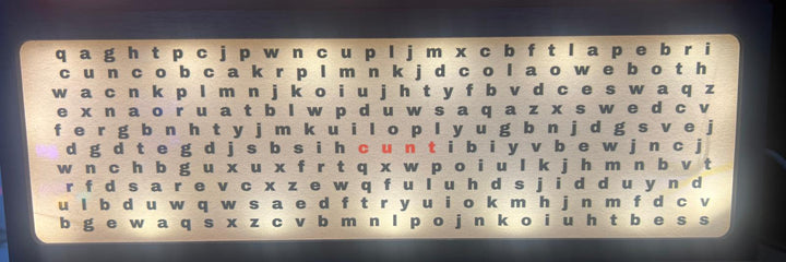 LED Box Sign Light Up –Quirky & Funny Messages USB & Battery operated