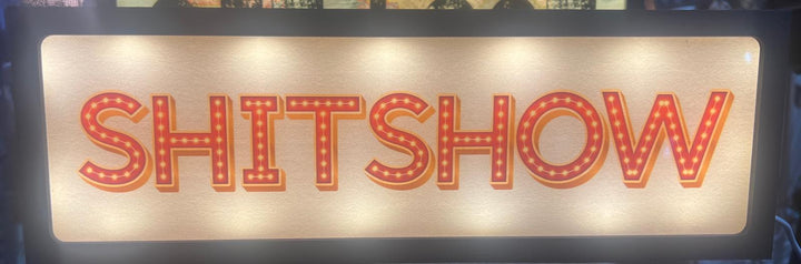 LED Box Sign Light Up –Quirky & Funny Messages USB & Battery operated