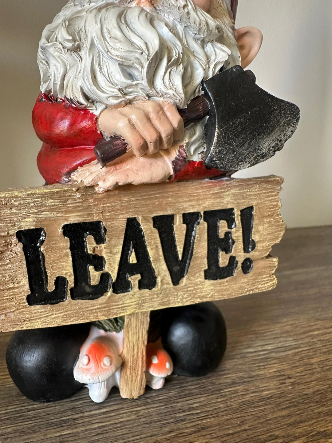 Resin Garden Gnome Ornament | Cute Outdoor Lawn & Patio Gnome Decoration
