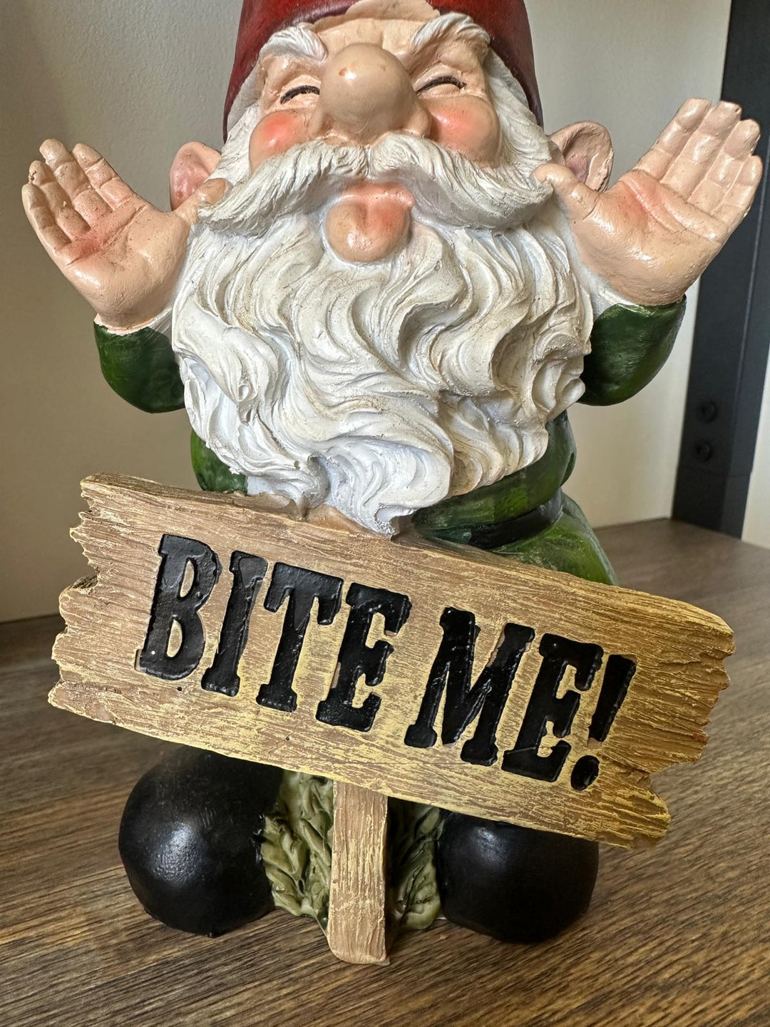 Resin Garden Gnome Ornament | Cute Outdoor Lawn & Patio Gnome Decoration