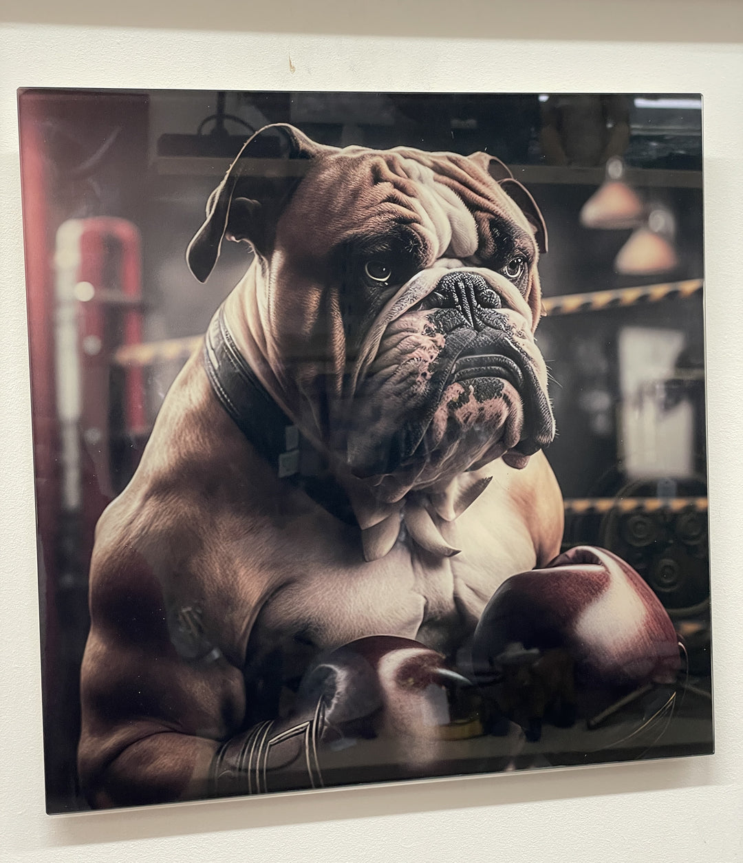 30CM Animals-Dogs, lion, Highland Cow & tiger Tempered Glass quirky Pictures