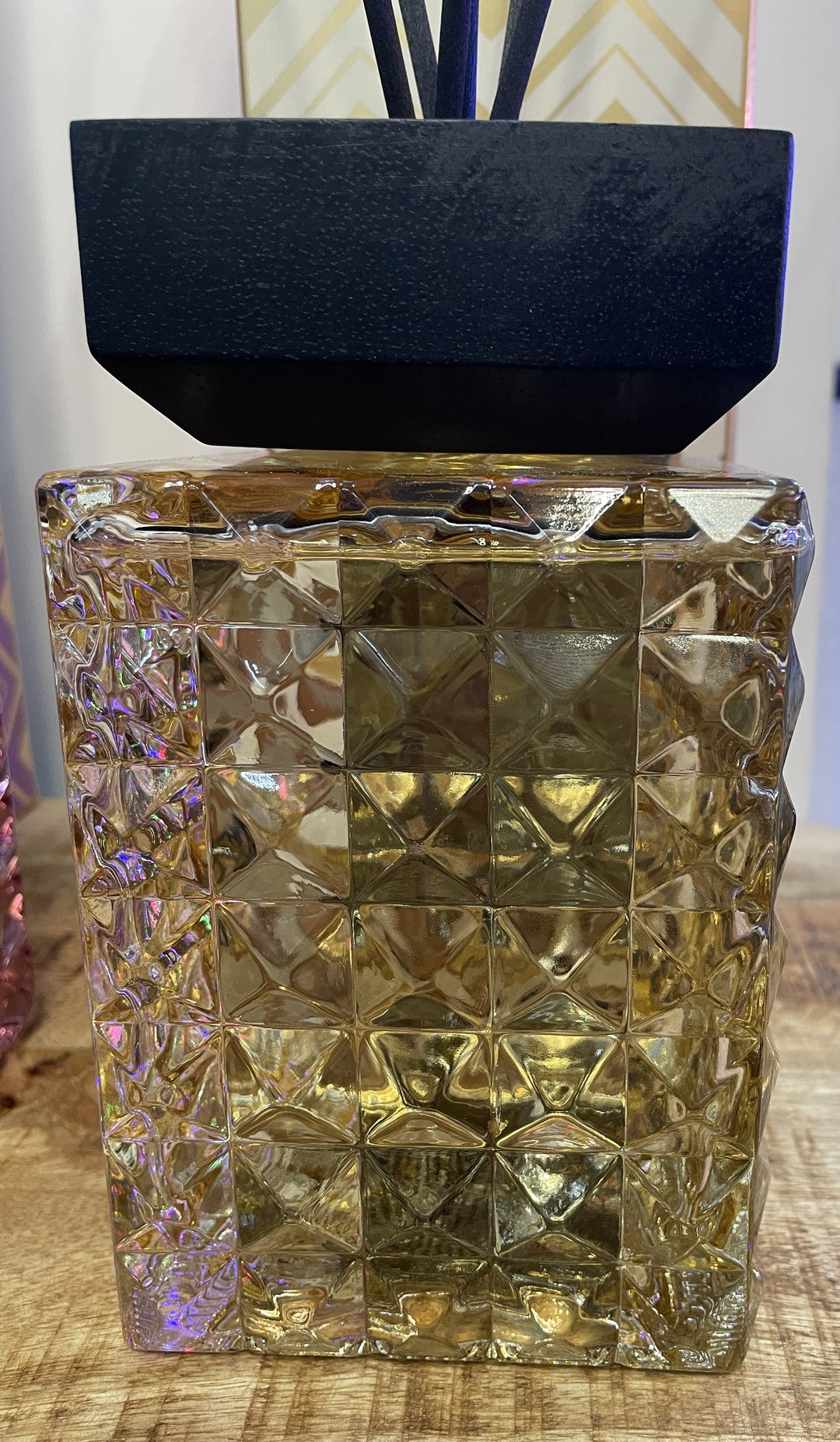 Reed Diffusers 1L Oud & Bergamot Luxury Crystal Glass Bottle Home Air Freshener