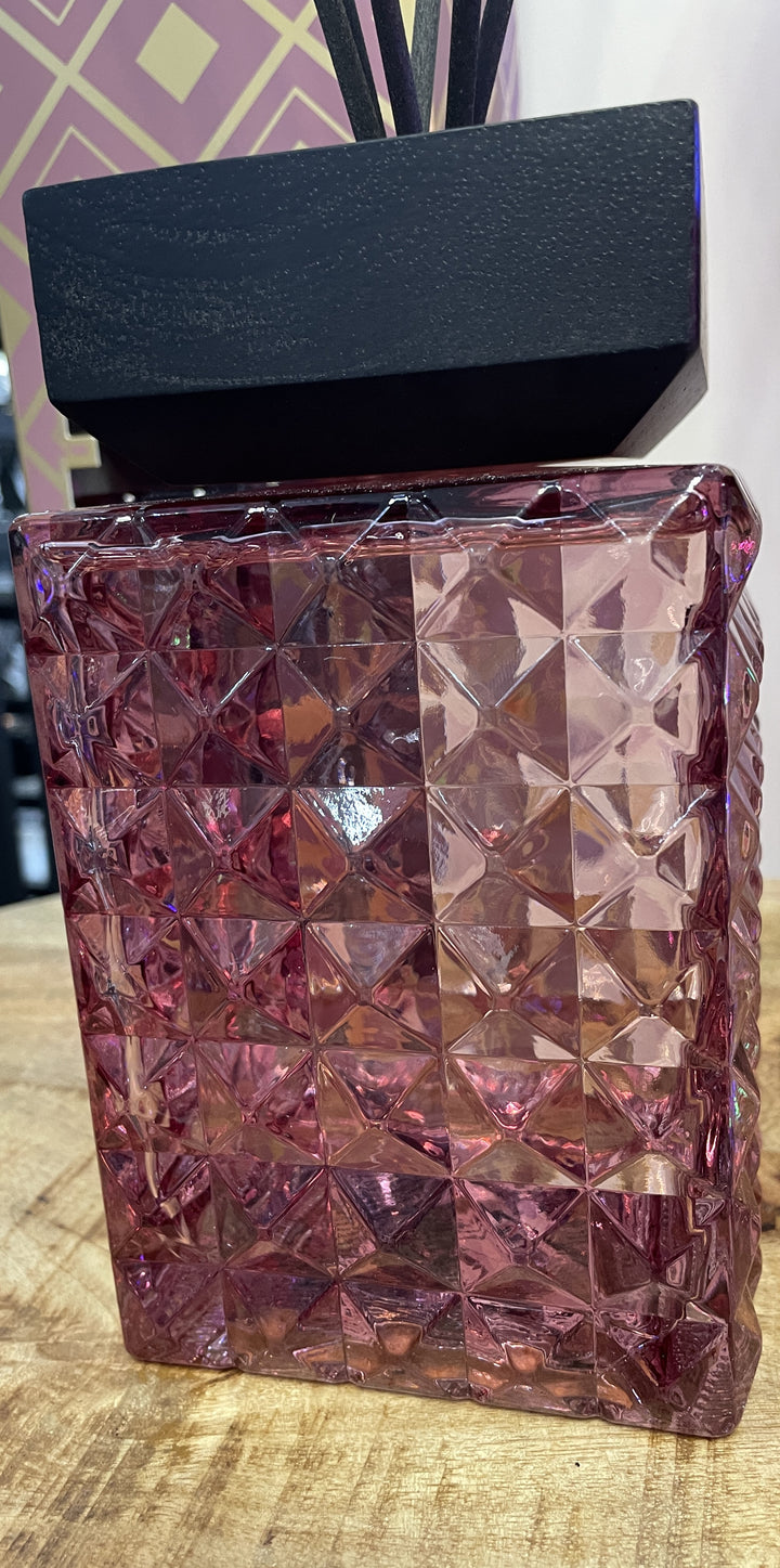 Reed Diffusers 1L Oud & Bergamot Luxury Crystal Glass Bottle Home Air Freshener